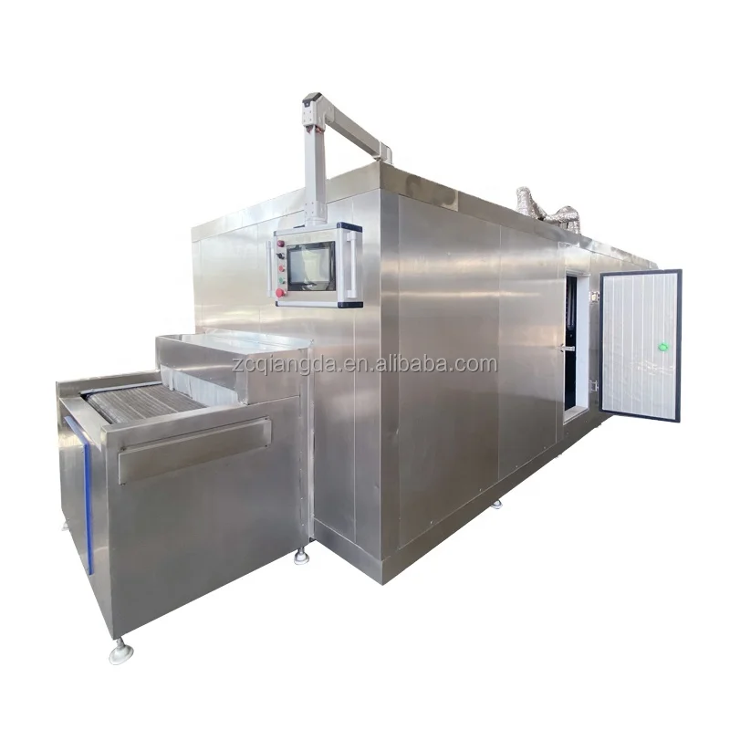 iqf freezing machine continuous tunnel blast contact plate freezer  freezer