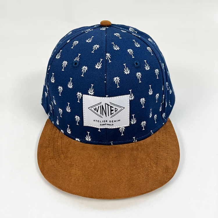 Full Printing Kids Snapback Cap With Woven Label