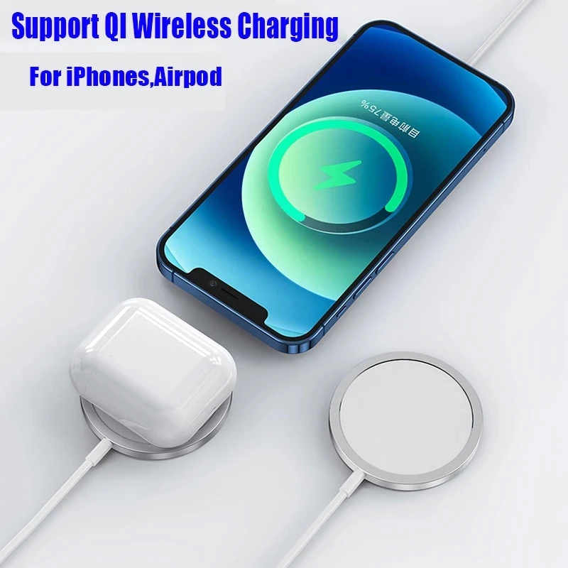 2021 New product Amazon wholesale 5V 2A 7.5W Universal Charger Fast Quick Charging Custom Wireless Charger Power Bank For iphone
