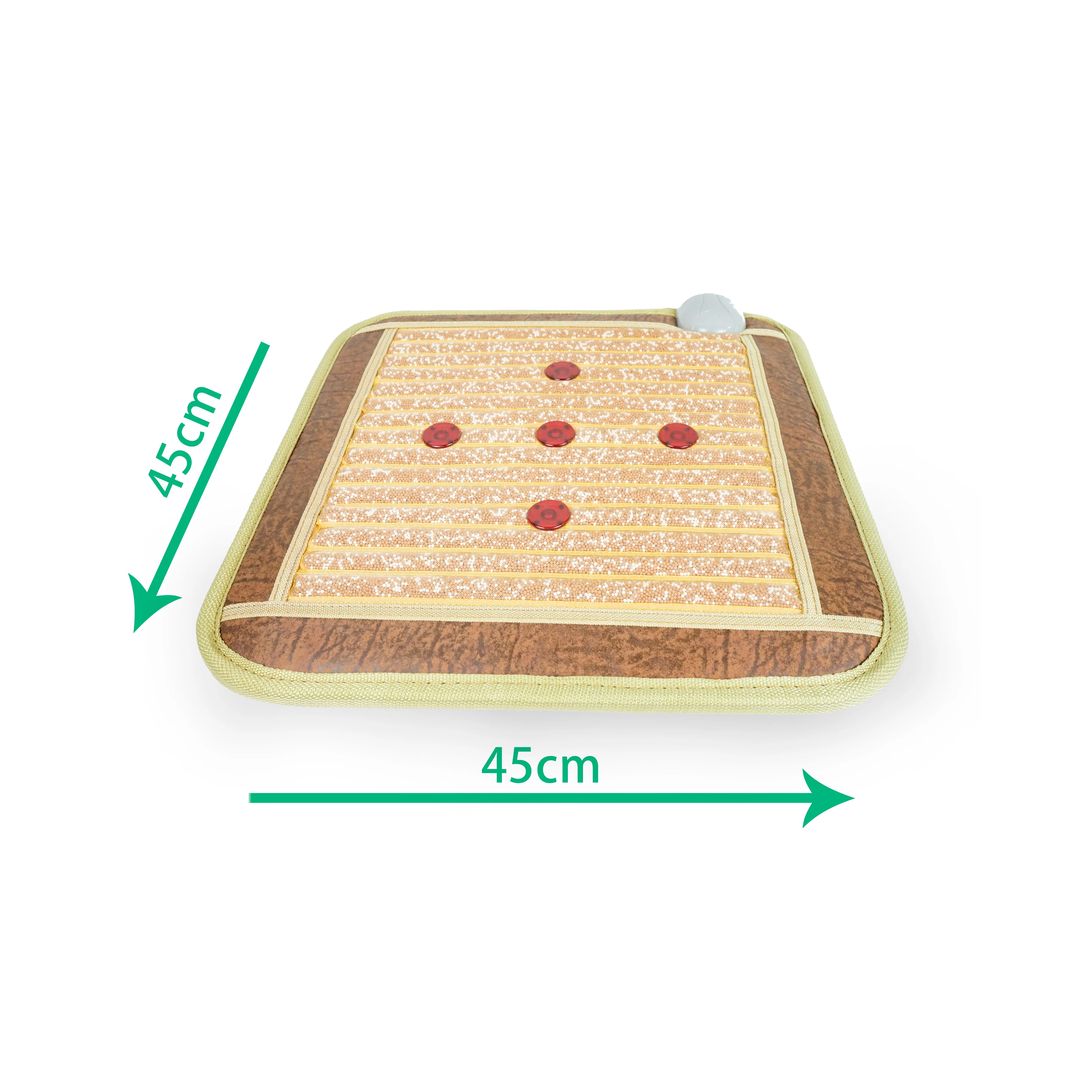 Healthcare heated  OEM 45*45cm photon energy mattress negative ion therapy ultra long wave far infrared mat