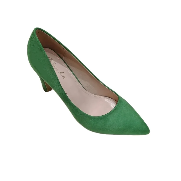 Wholesale high quality high heels  ladies fashion thick heel color can be customized ladies high heel shoes