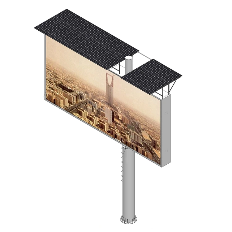 Double Sides Backlit Solar Billboard For Outdoor Advertising Billboards