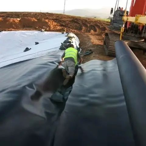 Wholesale price 40 mils HDPE geomembrane Waterproof HDPE Landfill Geomembrane pond Liner 1mm 1.5mm Pond Dam Liner