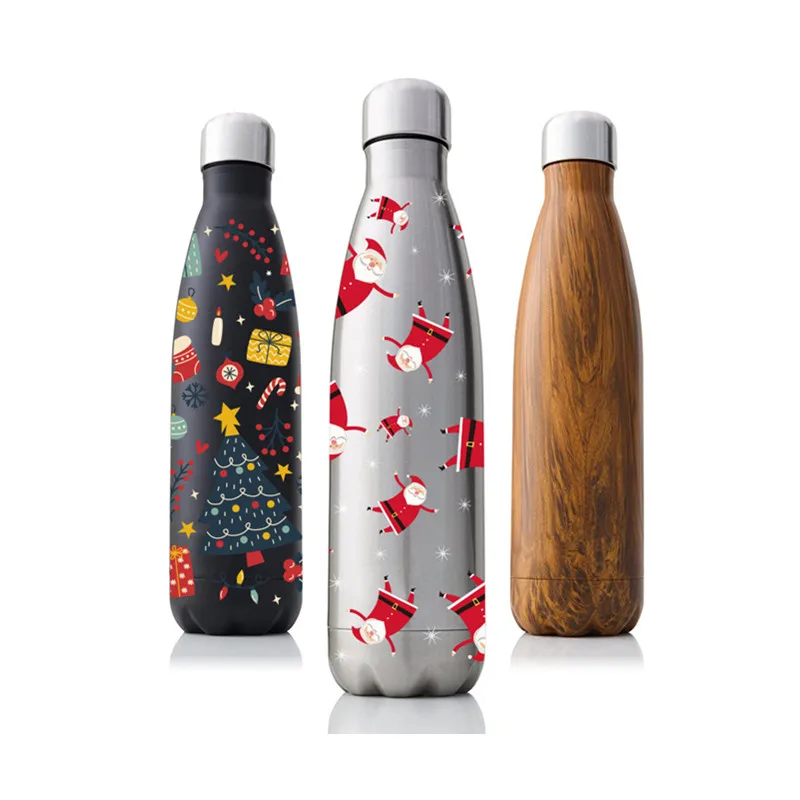 wholesale factory price 500ml cola double wall stainless steel vacuum insulated shape water bottle thermos