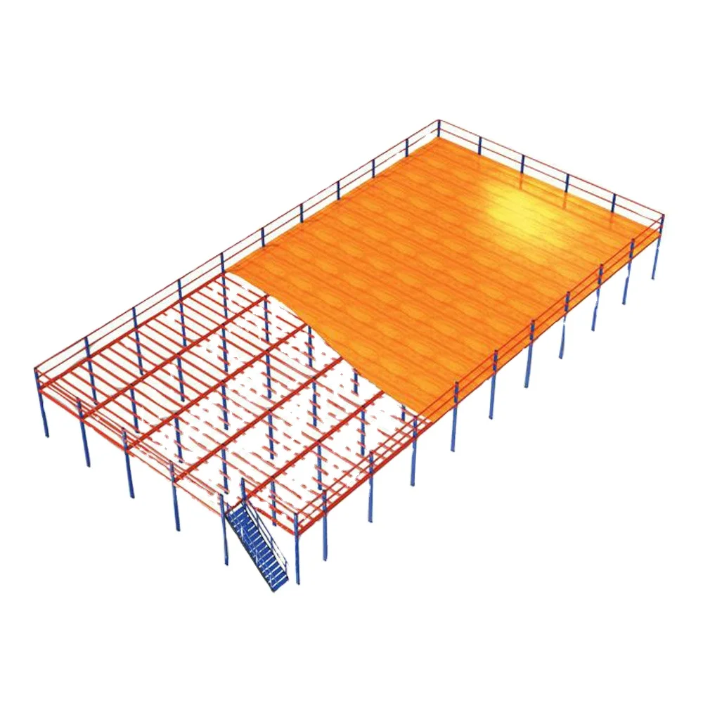 heavy duty Multi-tier Steel Platform Steel Floor And Steel Grating Mezzanine Floor Racking System