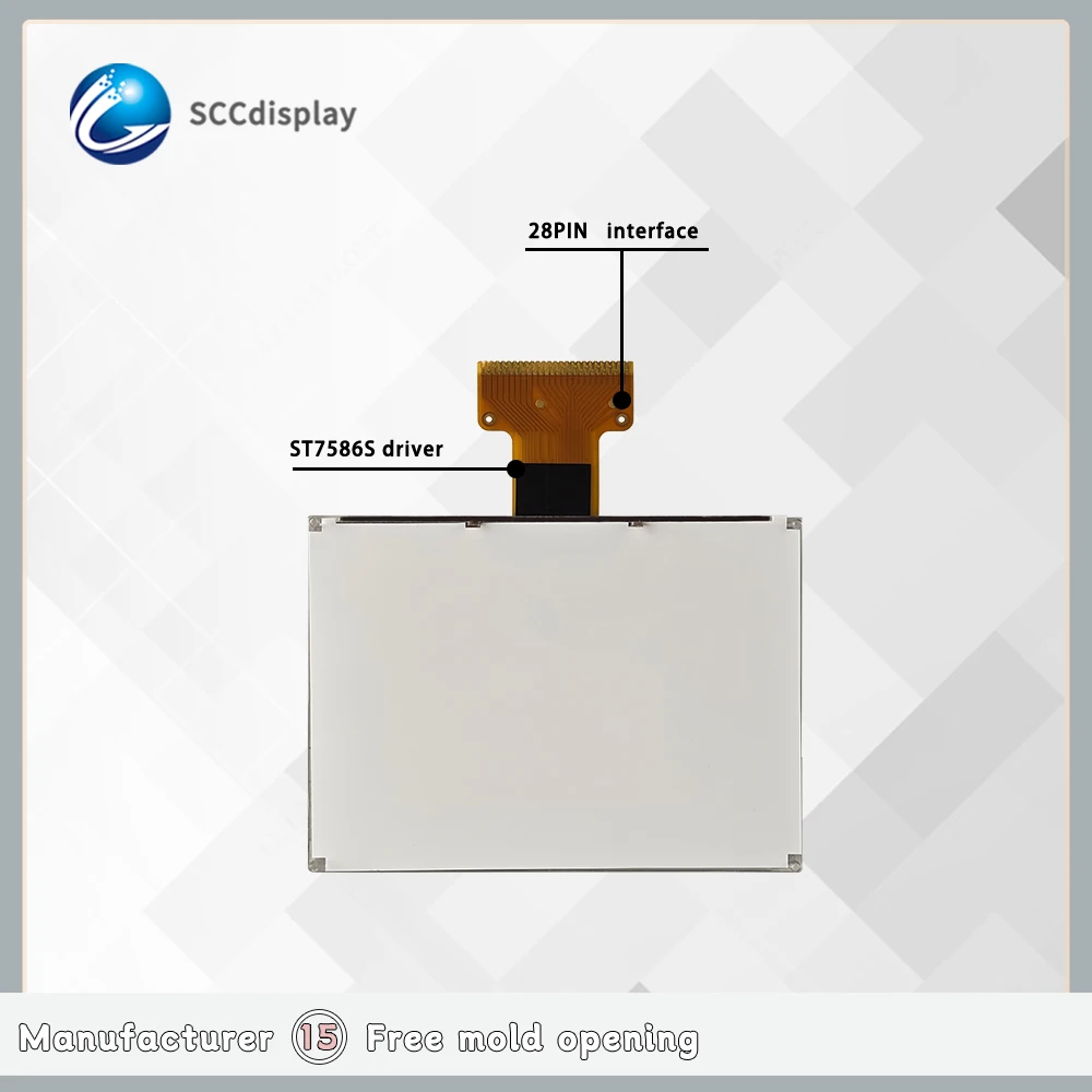 Highlight industry cog lcd display SJXD240160COG STN Negative 240X160 dot matrix display Highlight Backlight module display