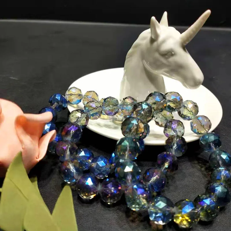 Wholesale  natural gemstone austrian bracelet  round crystal bracelet for gift