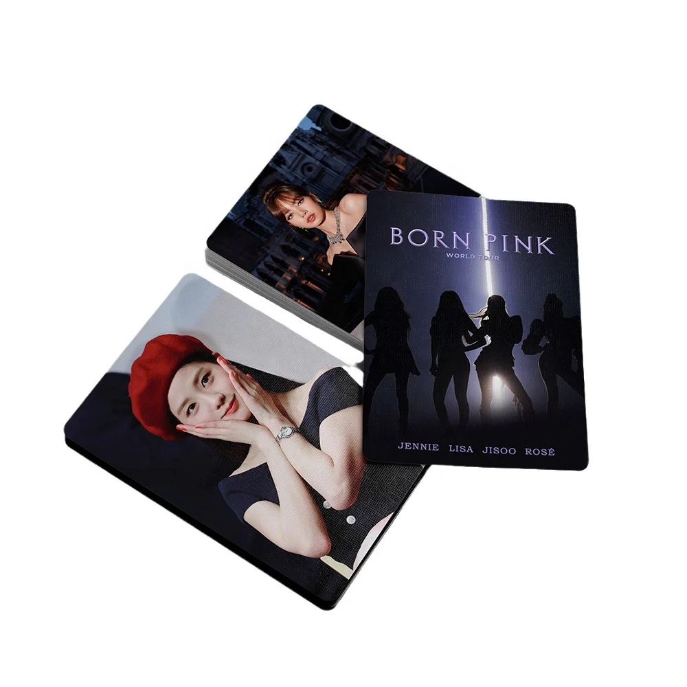 YUWEI KPOP 55pcs/box BLACK PINK -BORN PINP hotocard Lomo Card Photo Card