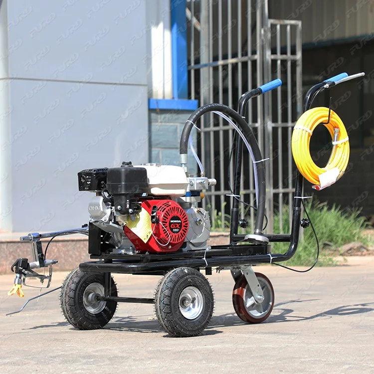 Hand push road line machine road marking paint machine for sale