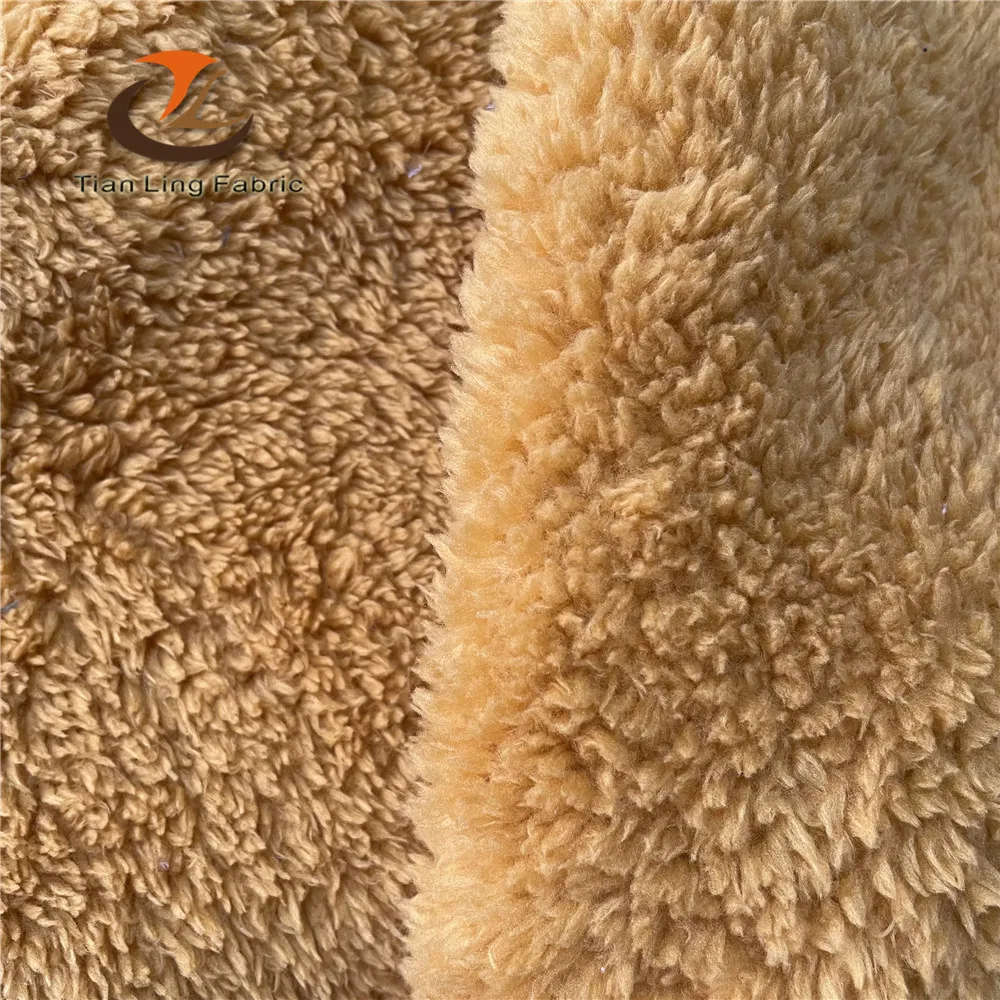 100 Polyester fleece brushed baby plush toy fabric soft toys fabric
