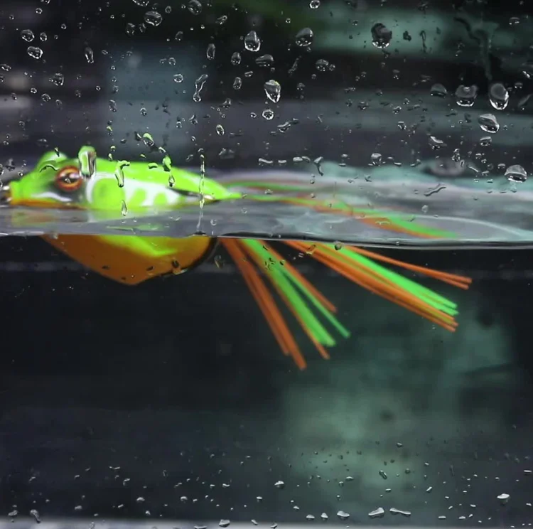 TOPLURE Frog 5cm 9g 5.5cm 12g Top Water Bionic Soft Frog Fishing Lure Silicone Artificial Simulate  Frog  Bait in River and Lake
