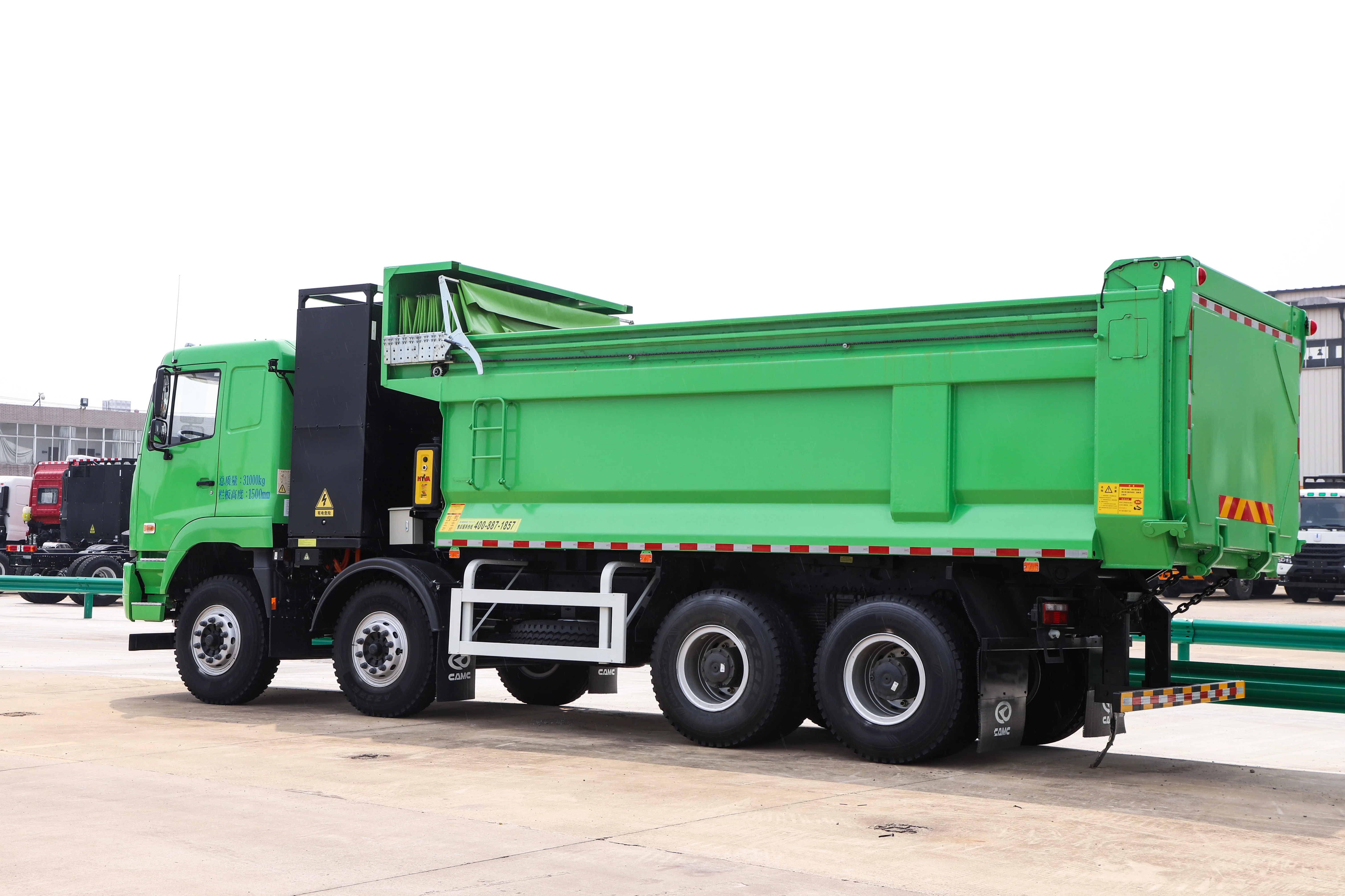 New energy M5 8*4 electric Dump Truck High efficiency CAMC Dump Truck
