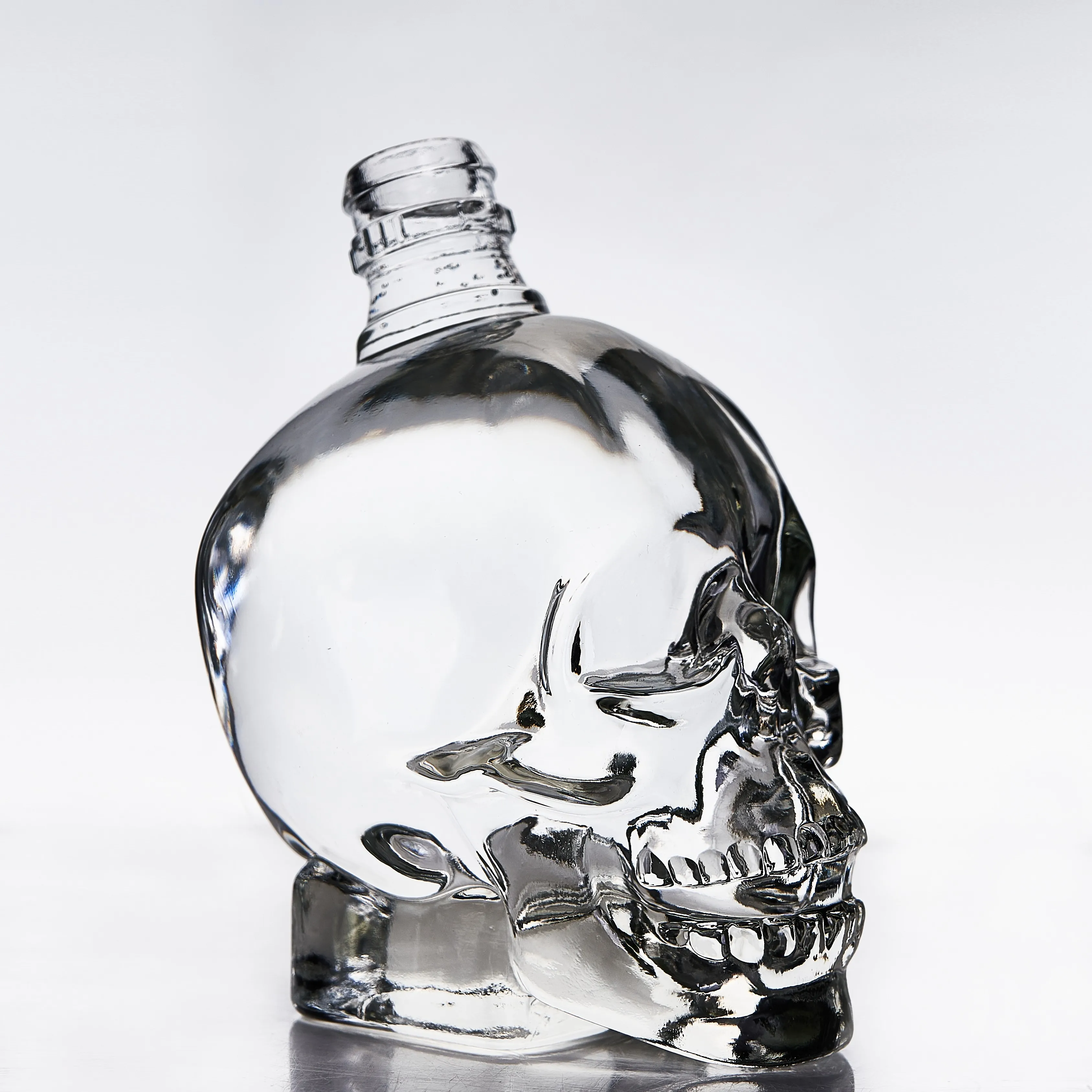 330ml crystal skull whisky bottle spirits vodka rum brandy glass bottle empty wine bottle