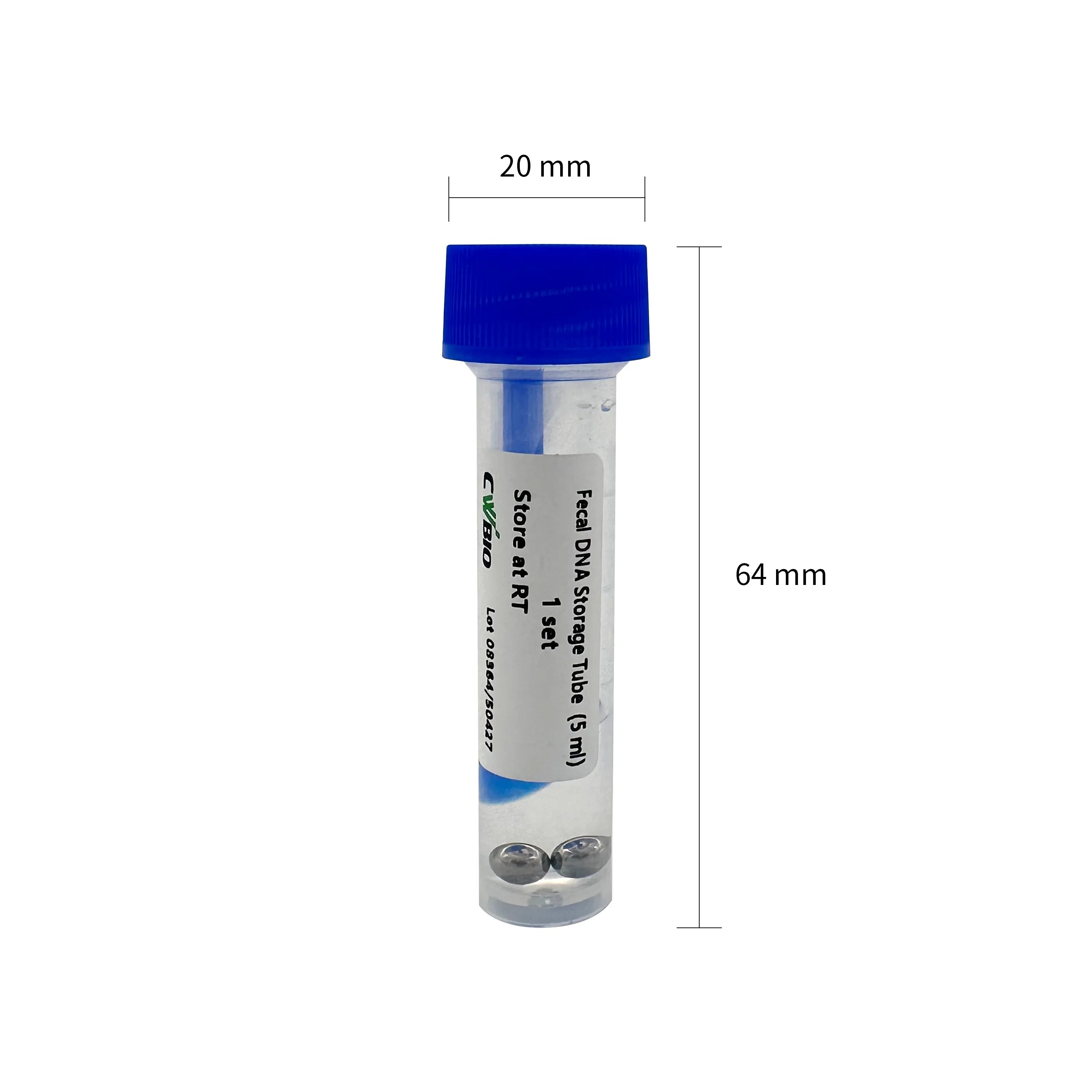 Hirikon High Quality Feces Tube with Plastic Material for Convenient Transportation and Long Term Preservation