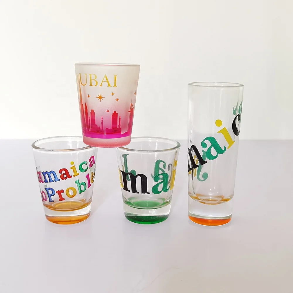 Whiskey frosted sublimation luxury reusable custom logo frosted stemless wine shot glass