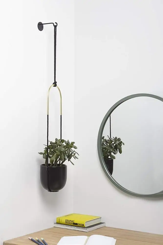 Modern Customized Colorful Wall Plant Hanger with Pot