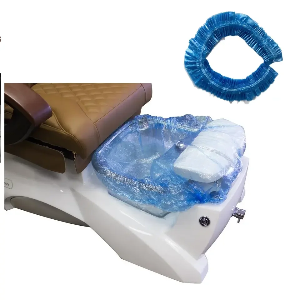 400 pcs Customized OEM Nail  pedicure supplies spa liner factory pedicure chair liner nail salon  foot spa liner