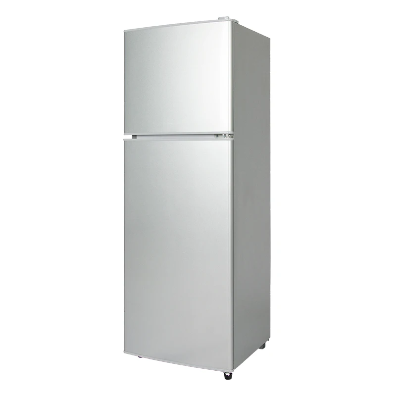 Modern Sleek Fridge: High-Performance Double-Door Refrigerator with Stainless Steel Finish for Contemporary Homes
