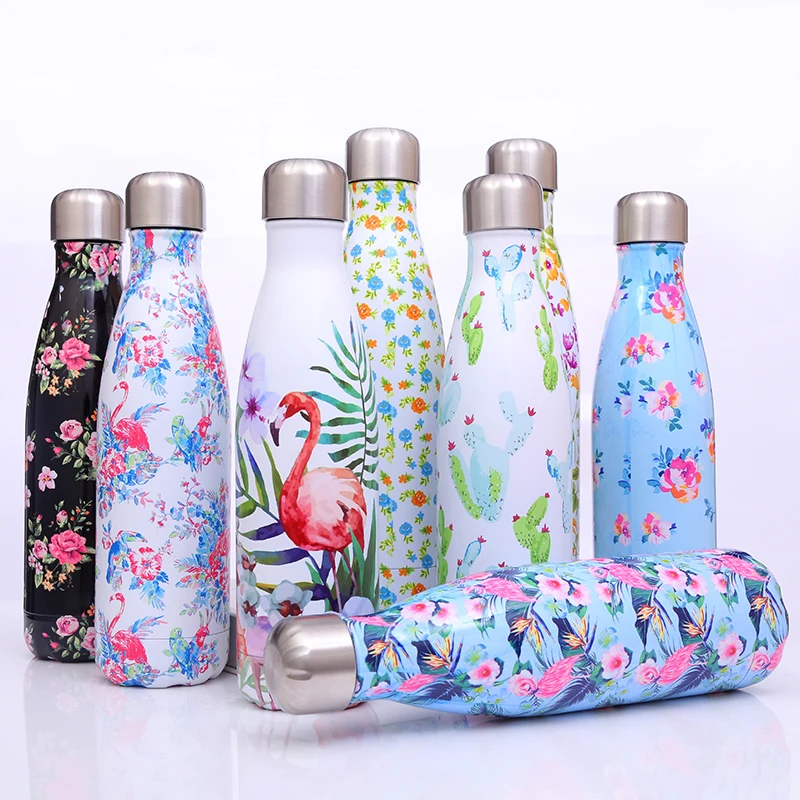 350ml 750ml Stainless Steel Vacuum Insulated Water Bottle Leak-proof Double Walled Cola Shape Bottle Flask Mug