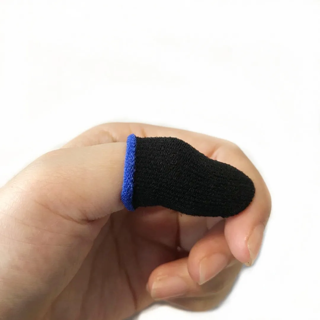 Hot !!!! New mobile game touch screen finger sleeve custom professional breathable sweat-proof gaming finger protective sleeve