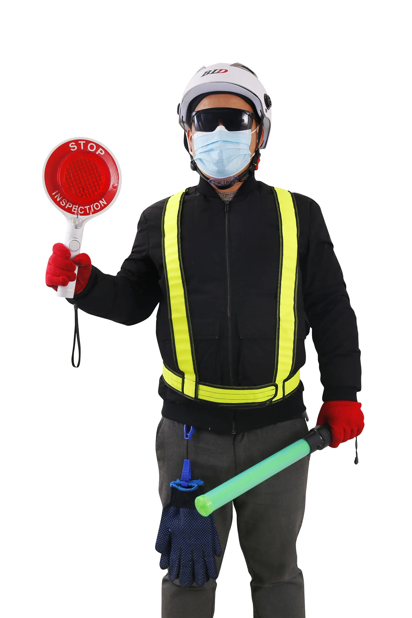 2021 New Style Fluorescent Green Color Reflective Elastic Strap Safety Vest Belt For Outside Running Safety Reflective Vest