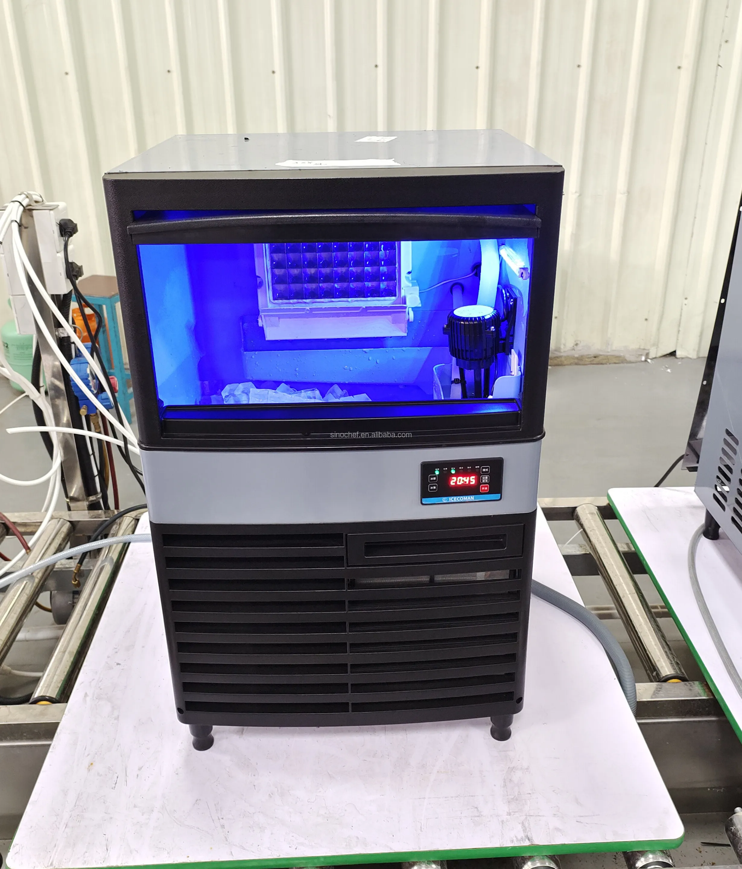 Commercial ice maker machine 60 kg 140 lb Cheap Ice Maker air or water cooling ice cube maker machine from China