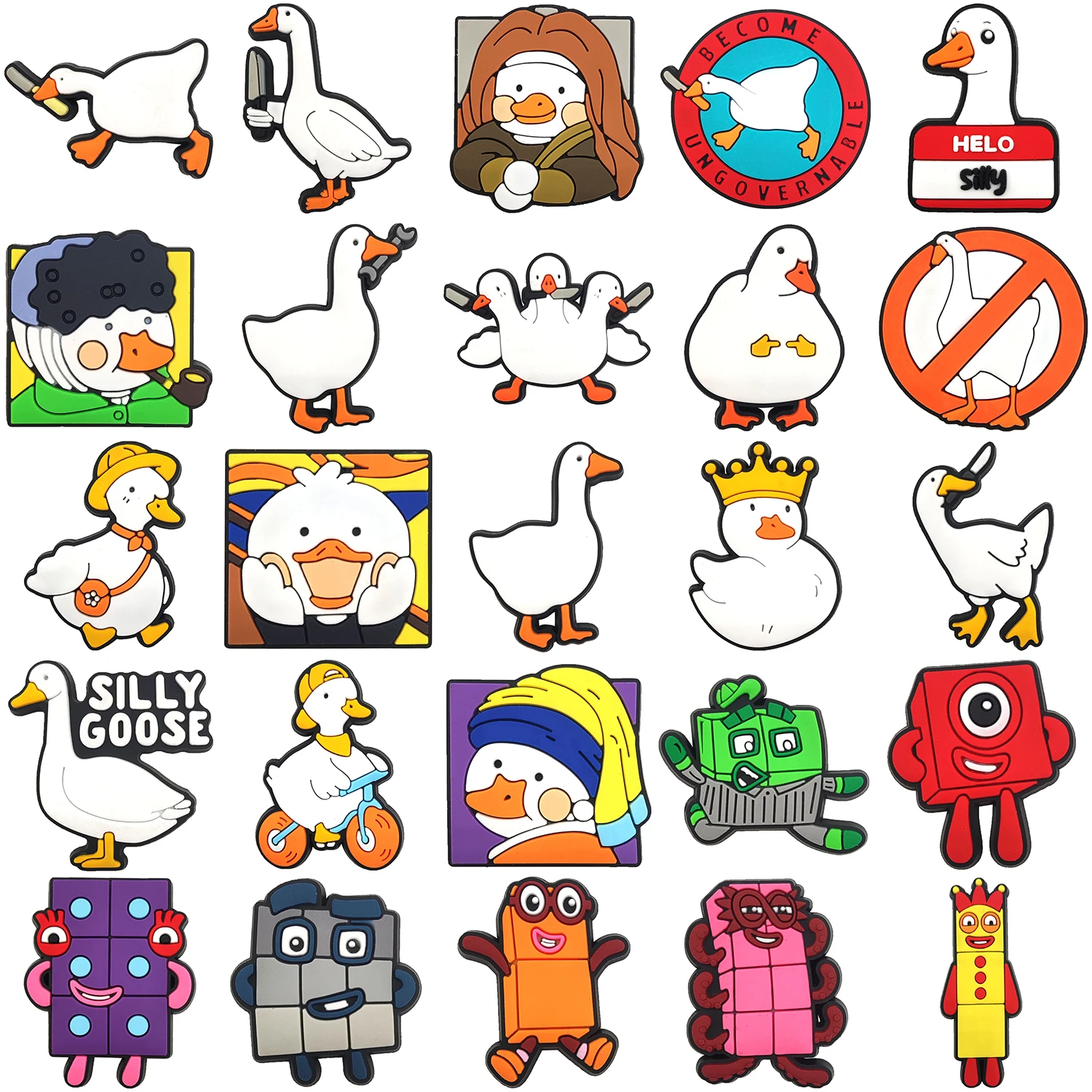 2024 custom kawaii designs logo cartoon fashion pvc accessories wholesale bulk shoes decorations charms