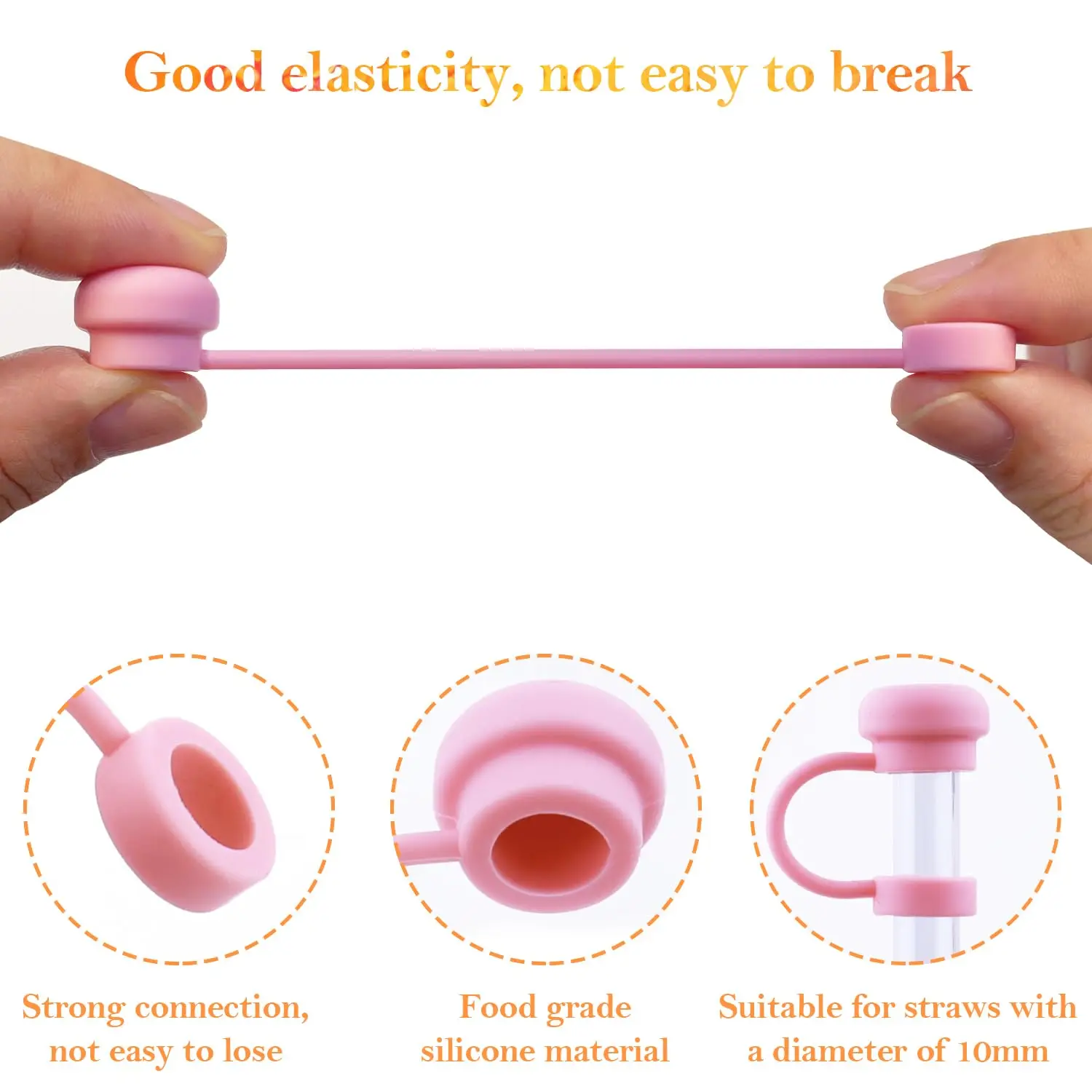 Custom Round Spill Proof Set Tumblers Accessories Stopper Topper Plug Lid Drinking Dust Cap Silicone Stanley Cup Straw Covers