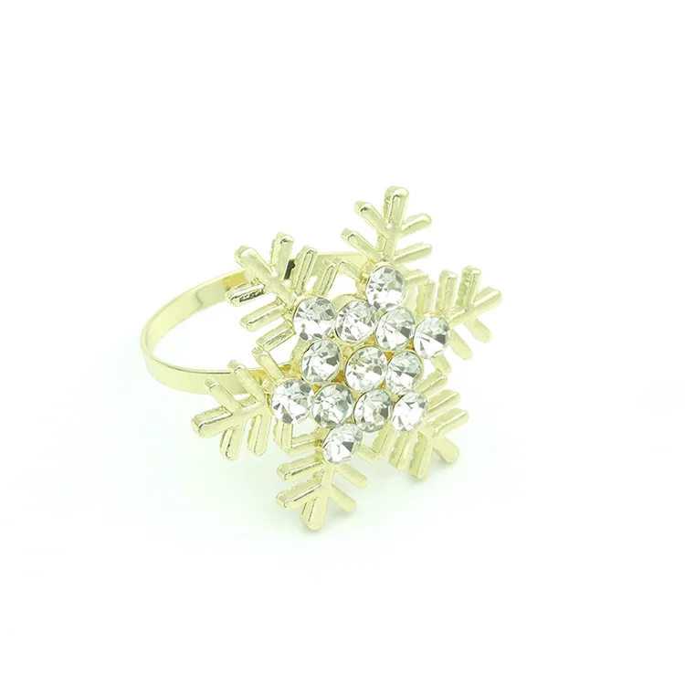 K & B Snowflake Style Kitchen Restaurant Wedding Dinner Table Napkin Ring