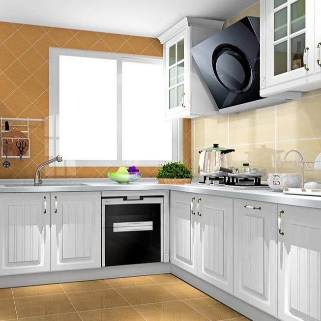 Low Price Grey Modular Kitchen Cabinet Designs for bangladesh pakistan and indian market