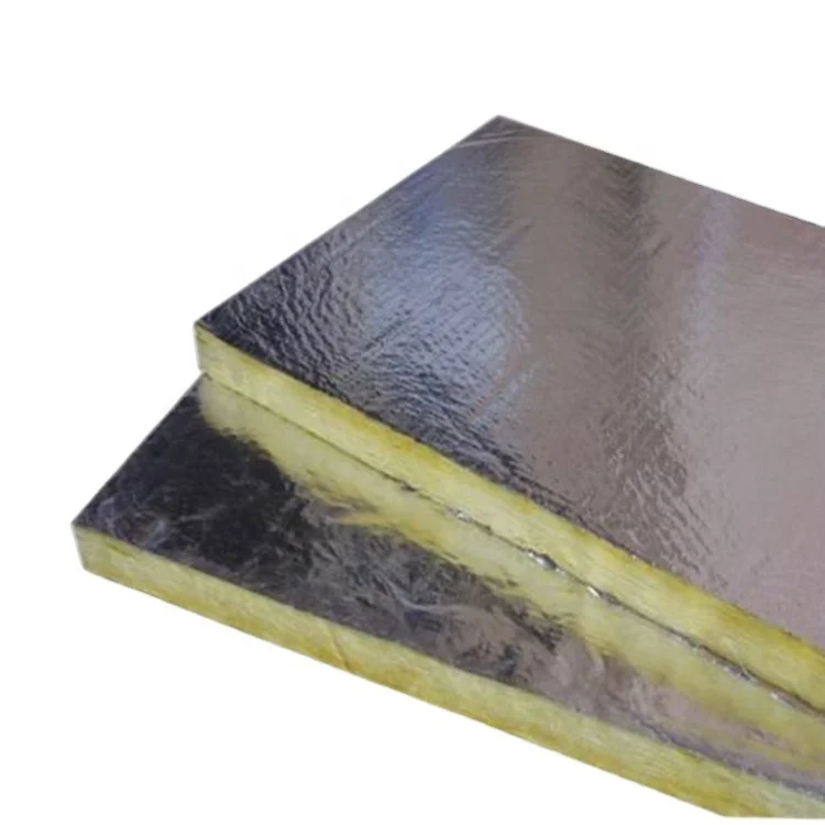 hvac installations acoustic fiberglass duct board glass wool insulation board with aluminium foil