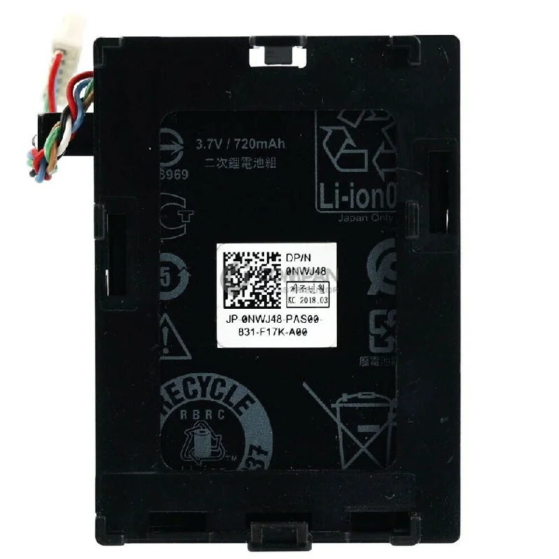 New NWJ48 PERC H740 RAID CONTROLLER BATTERY 3.7V 720MAH LI-ION
