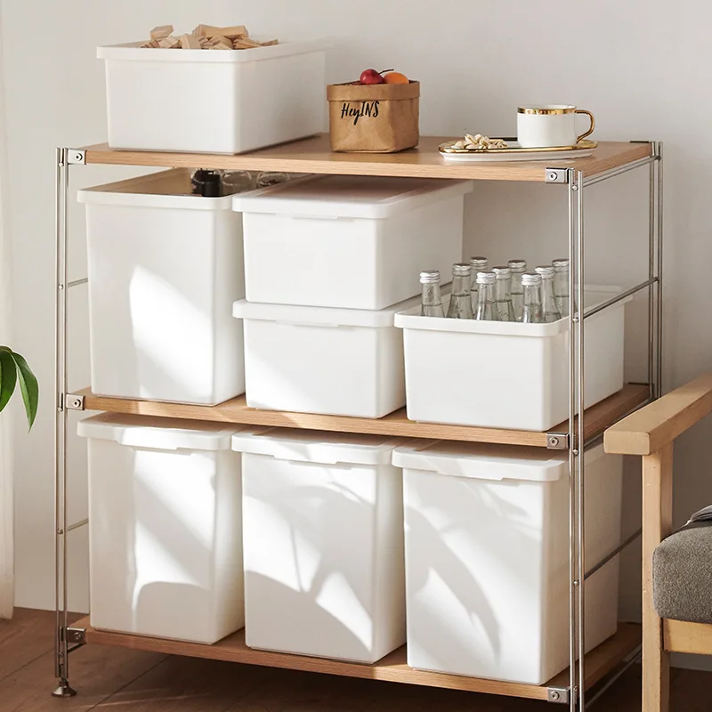 Desk Drawer Organizer Hidden Storage Box Home Kitchen Space Saving Large Vertical Plastic Storage Box With Lid