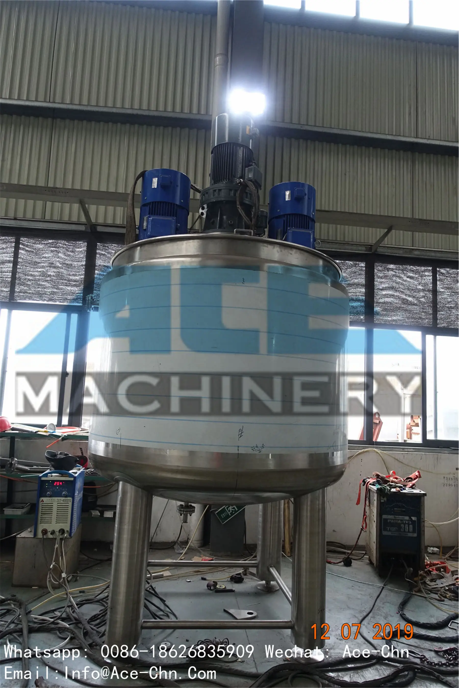 Ace Food Gel Nut Paint Liquid Mixer Machine / Domestic Soap Mixing Tank Manual