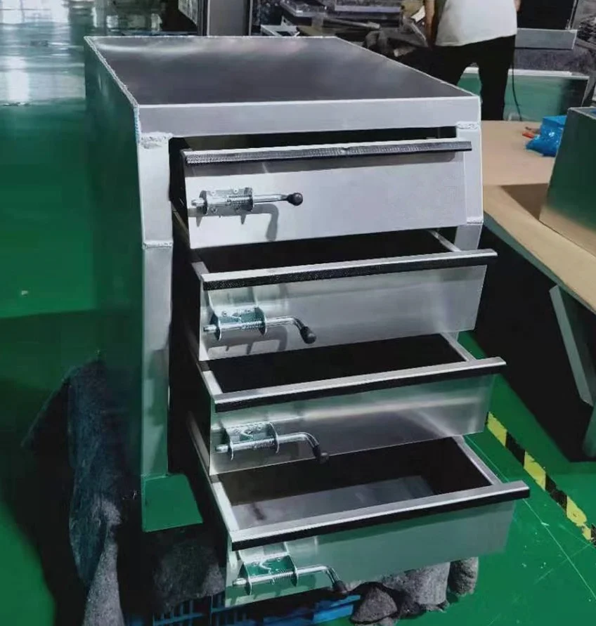 Изготовленный на заказ алюминиевый ящик для инструментов ящики вставки навеса и хранения грузовика водонепроницаемый металлический