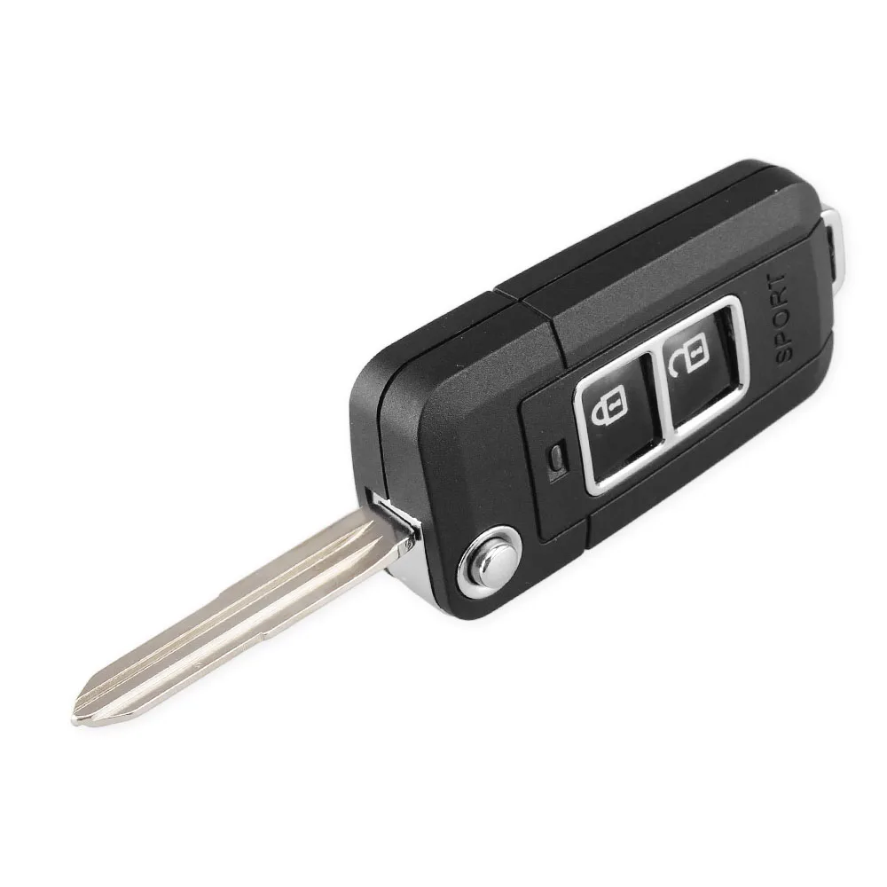 KEYYOU Remote Key Shell For Kia Carens Cerato Sportage Modified Key Fob Replacement 2 Buttons Key Case