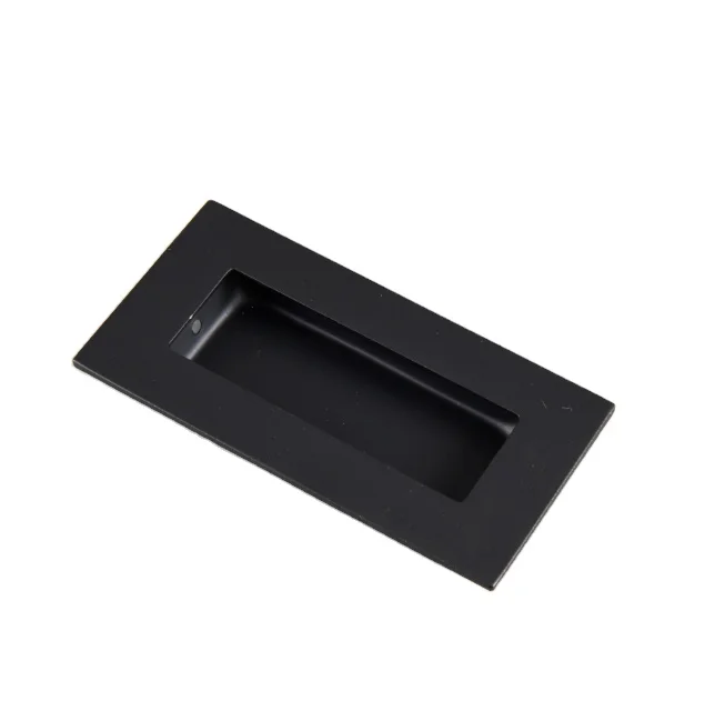 Popular Manufacturer Square Flush Handle Black Cabinet Pulls Handle