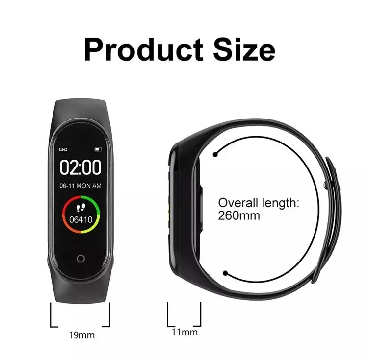 Бесплатный образец HR BP фитнес-трекер Smartwatch силикагелевый ремешок водонепроницаемый трекер сна напоминание о вызове и функции камеры вызова