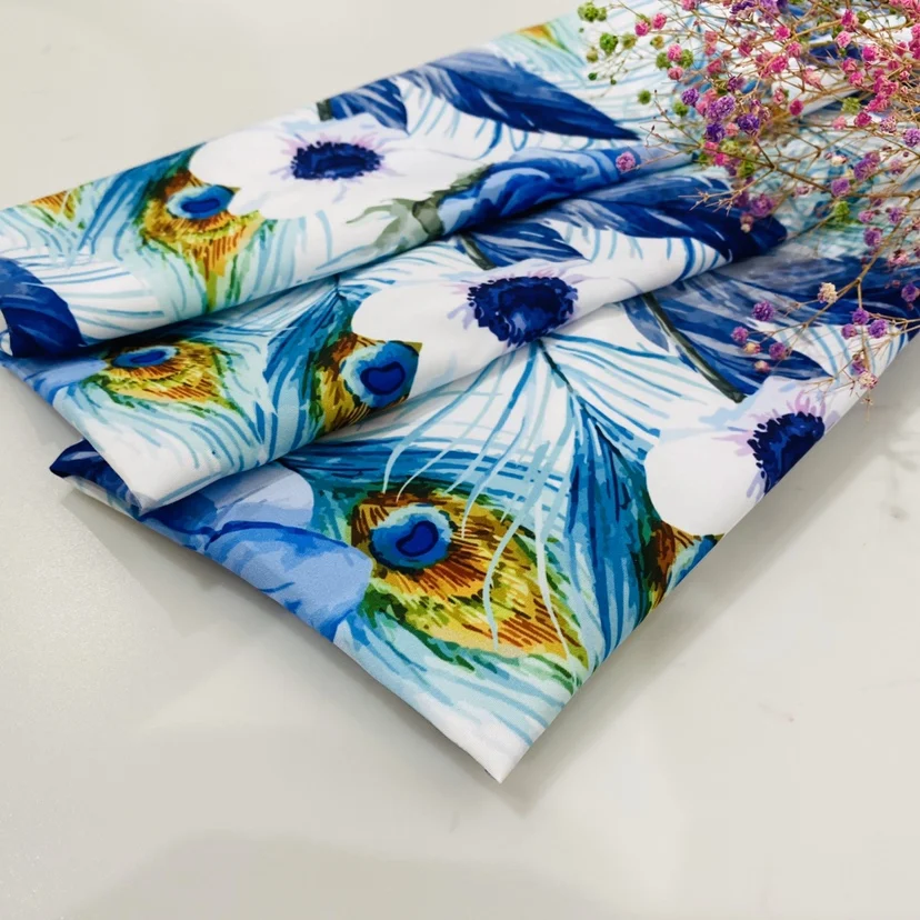 Прямая продажа с фабрики, персиковая кожа, 100% полиэстер, микрофибра, печатная ткань для одежды