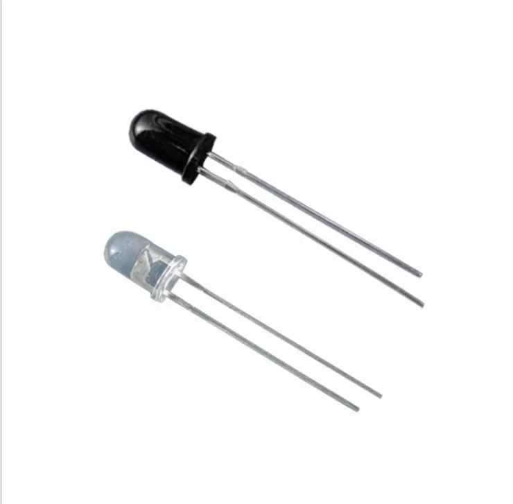 dc 50V 850nm 940nm Black infrared 5mm photo Transistor led for Photosensitive diode