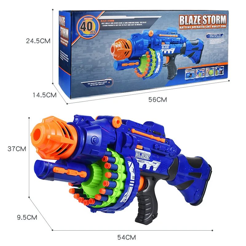 Wholesale Creative gifts toy gun fashion soft bullet gun High Speed Electric nerfs guns for For Children Boys