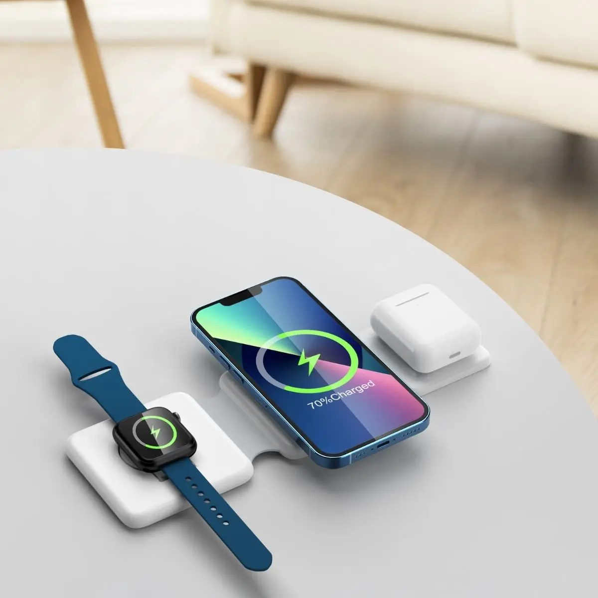 3 в 1 Laadstation Voor Apple-Producten Snellaadbare Draadloze Oplader iPhone Oplaadstation Apple Watch Airpods