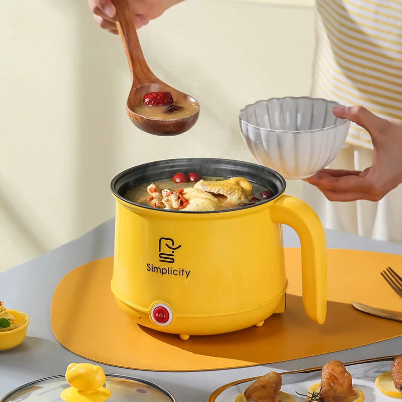 Dormitory Portable Electric Pot and Multifunctional Home Electric Cooker Pot With Non-stick Small Electric Pot Household cooker