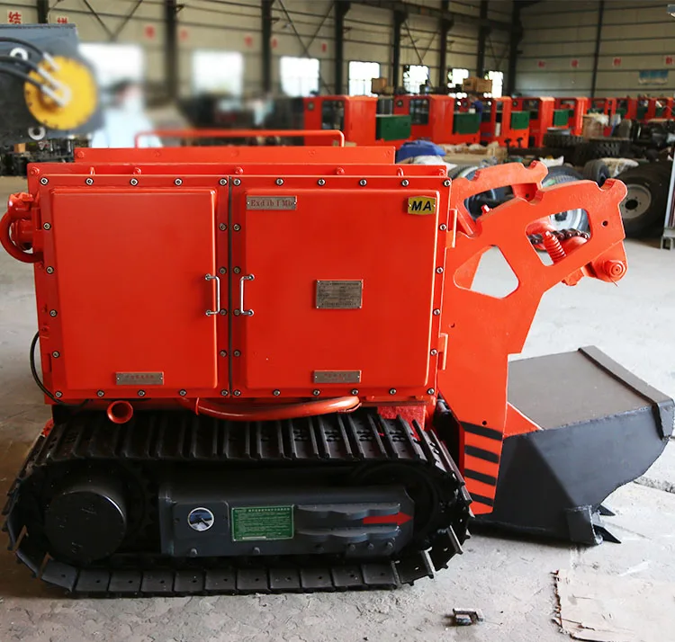 Small Crawler Underground Pneumatic Mucking Rock Loading Machine Tunnel Electric Crawler Rock Shovel Loader Price