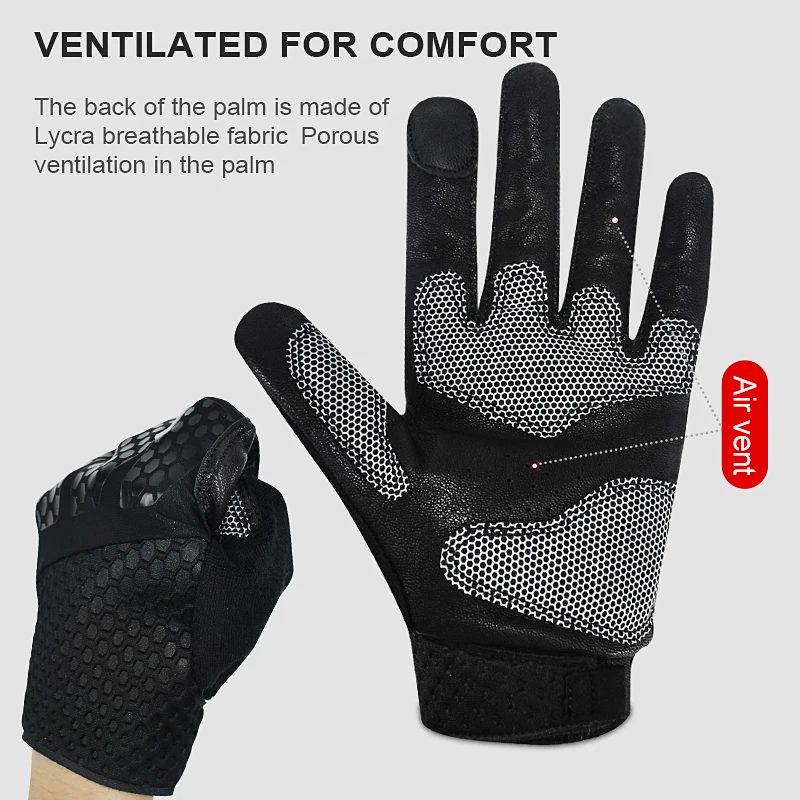 Fitness Sports Gloves Workout Exercise Weight Lifting Gym Gloves Men Training Full Finger Fitness Gloves DWF02LY