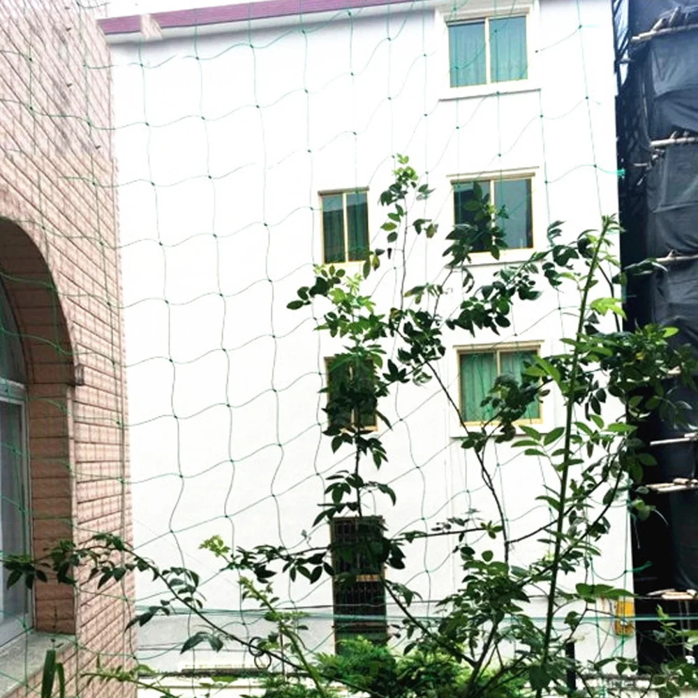 Garden Green Nylon Trellis Netting Mesh 10x10cm Support Climbing Bean Plant Nets Grow Fence Net Thickened