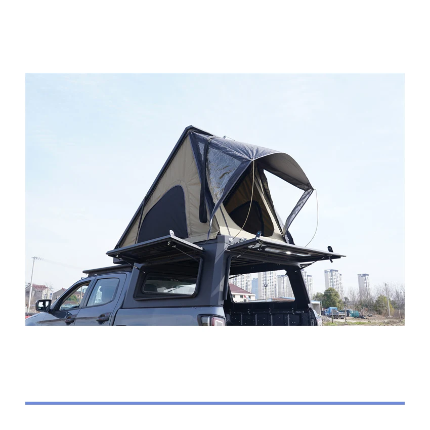 Comfortable Aluminium Shell 4x4 Off Road slide in Pickup Camper Pop Up Tent Truck Camper with Bathroom