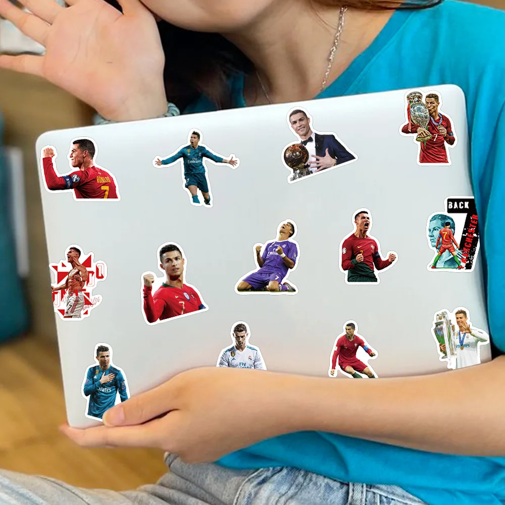 50PCS Popular Football Star Stickers, Luggage, Bicycle, Car Helmet, Waterproof Graffiti Stickers