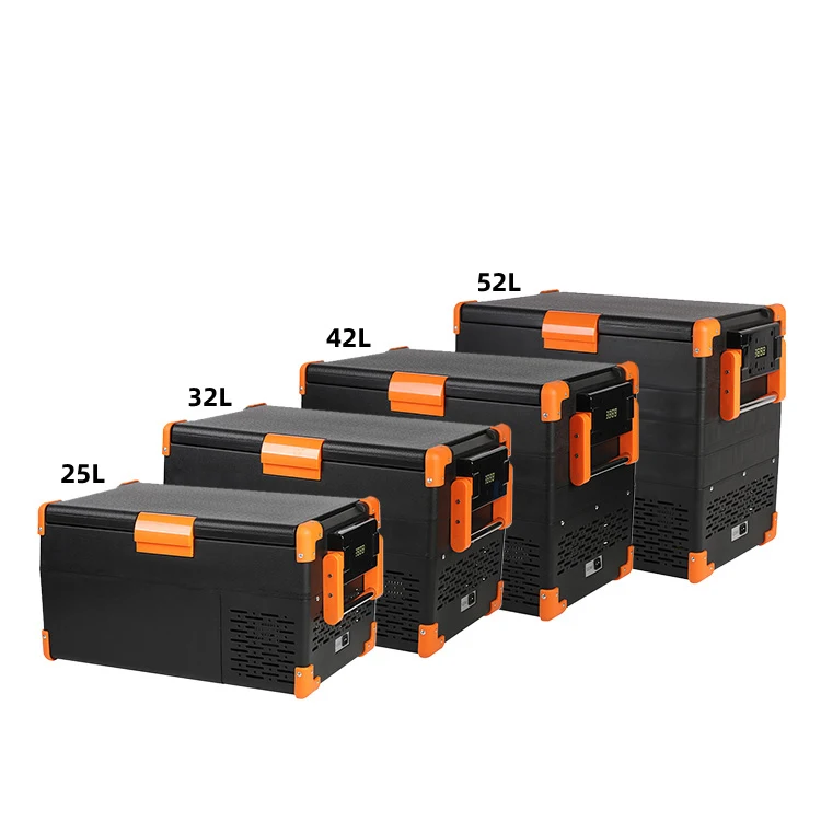 
 12 В/24 В компрессор для кемпинга автомобильный холодильник охлаждающий ящик 25/32/42/52L настольный мини-холодильник  