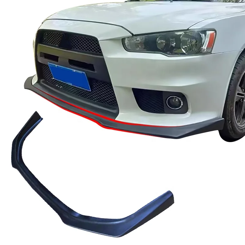 Car Front Lip For 2009-2015 Mitsubishi Lancer EX Evo For Lancer EVO Style Front Bumper Lip ABS Plastics Material No Color